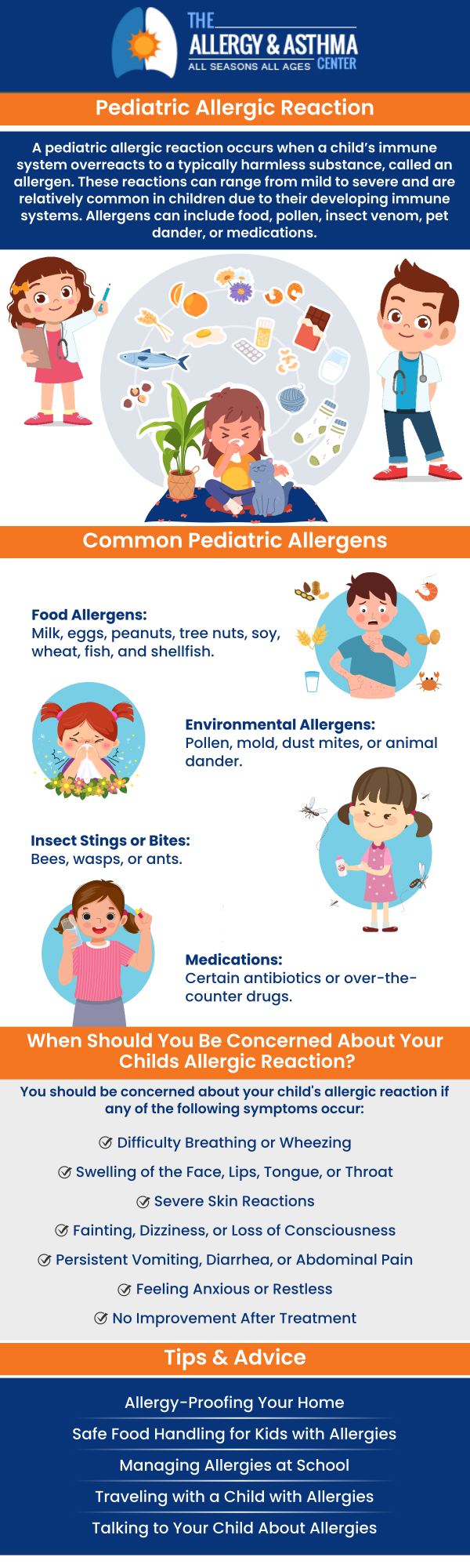 At The Allergy & Asthma Center we help you find a pediatric allergist to help not only treat but help prevent asthma in your child. Call us for more information. Schedule your appointment with the top pediatric allergists near you. At The Allergy & Asthma Center we help you find a pediatric allergist to help not only treat but help prevent asthma in your child. Call us for more information. Schedule your appointment with the top pediatric allergists near you.