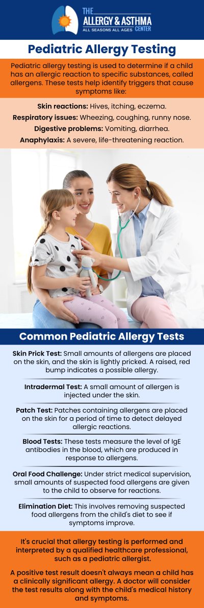 When your child is struggling with chronic sniffles, itchy skin, or unexplained food reactions, finding the exact cause is essential for their comfort and health. At The Allergy & Asthma Center in Lawrenceville, our board-certified pediatric allergists, Dr. Jon E. Stahlman, MD, and Dr. Deidre D. Crocker, MD, provide gentle, highly accurate allergy testing designed specifically for kids. By precisely identifying their unique environmental or food triggers, our compassionate team can create a customized treatment plan to help your child find lasting relief and get back to enjoying their childhood. For more information, contact us or book an appointment online. We are conveniently located at 565 Old Norcross Rd. Lawrenceville, GA, 30046. When your child is struggling with chronic sniffles, itchy skin, or unexplained food reactions, finding the exact cause is essential for their comfort and health. At The Allergy & Asthma Center in Lawrenceville, our board-certified pediatric allergists, Dr. Jon E. Stahlman, MD, and Dr. Deidre D. Crocker, MD, provide gentle, highly accurate allergy testing designed specifically for kids. By precisely identifying their unique environmental or food triggers, our compassionate team can create a customized treatment plan to help your child find lasting relief and get back to enjoying their childhood. For more information, contact us or book an appointment online. We are conveniently located at 565 Old Norcross Rd. Lawrenceville, GA, 30046.