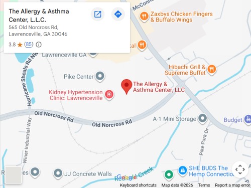 Get Directions From Your Location to Allergy & Asthma Center in Lawrenceville, GA
