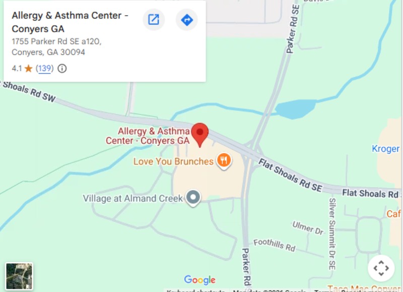 Get Directions From Your Location to Allergy & Asthma Center in Conyers, GA Get Directions From Your Location to Allergy & Asthma Center in Conyers, GA